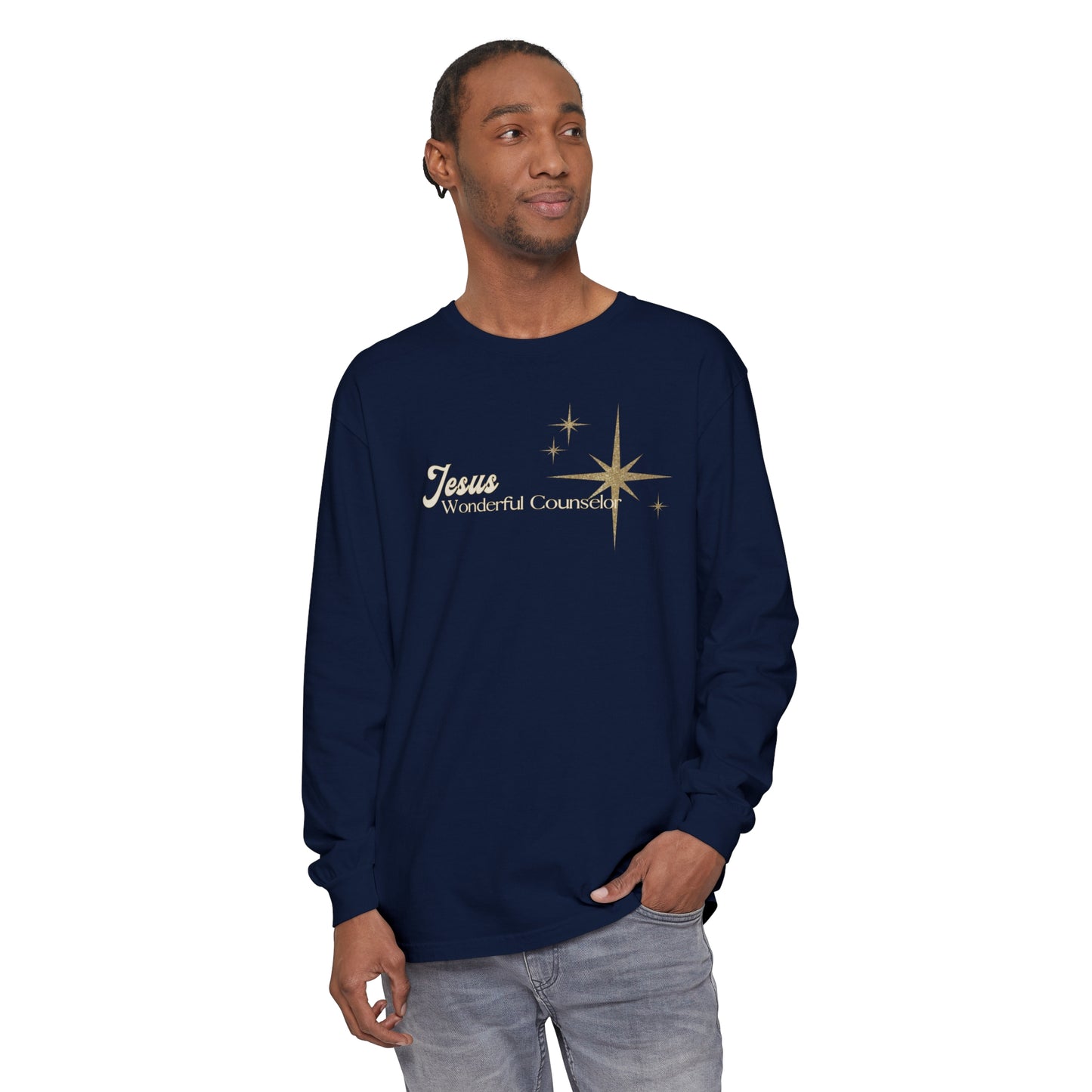 Jesus, Wonderful Counselor Long Sleeve T-Shirt