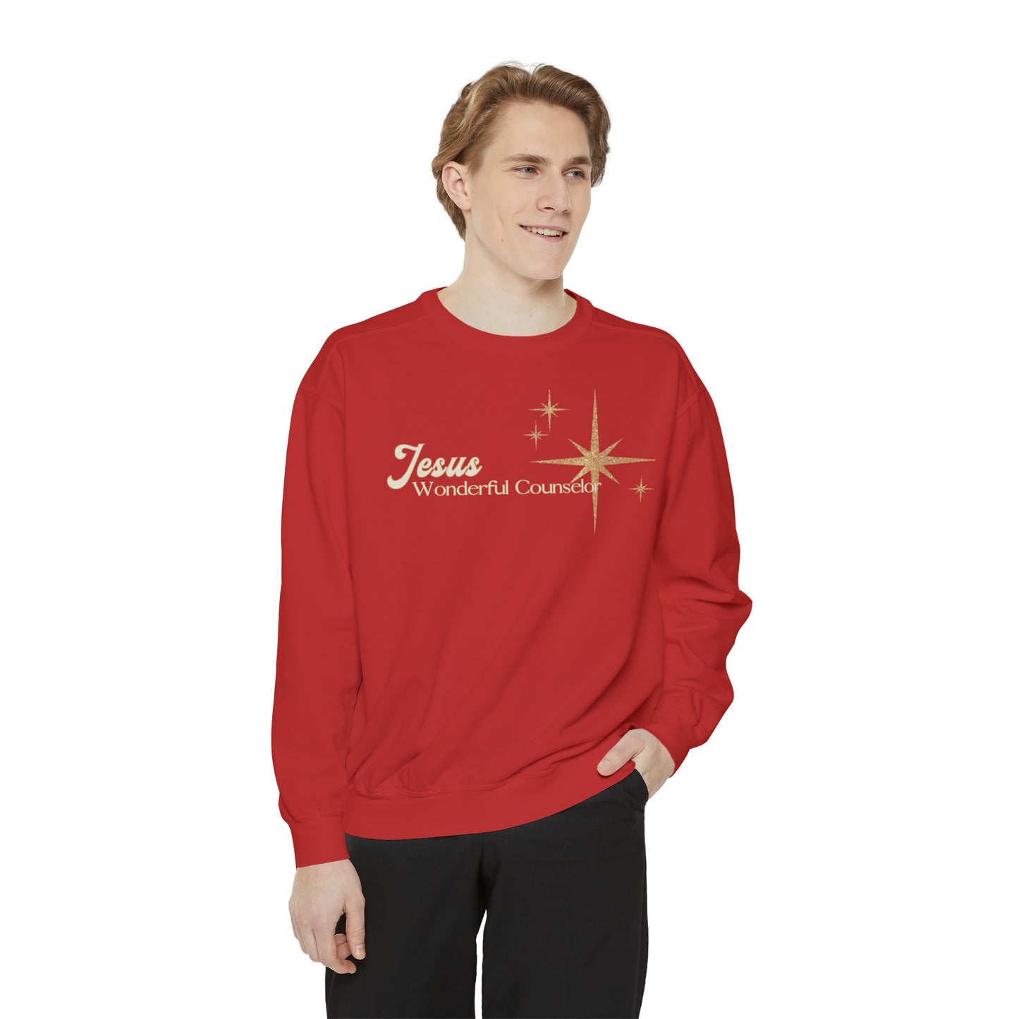 Jesus, Wonderful Counselor Crewneck Sweatshirt