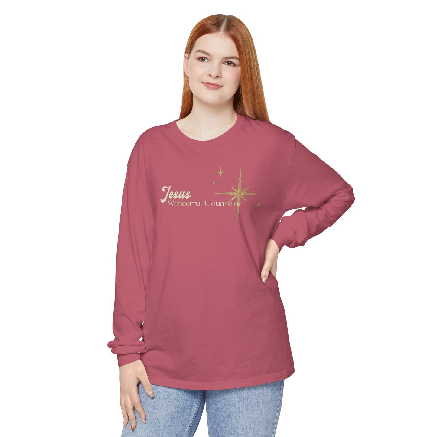 Jesus, Wonderful Counselor Long Sleeve T-Shirt